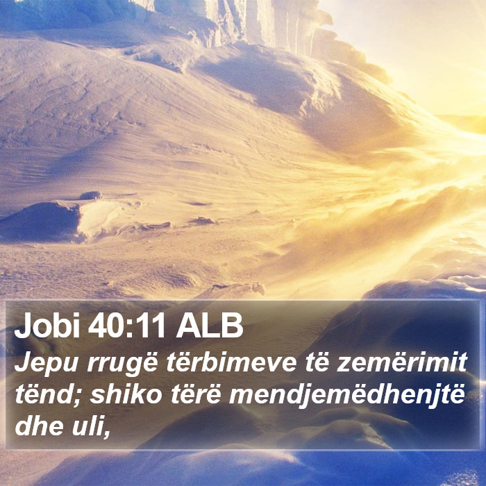Jobi 40:11 ALB Bible Study
