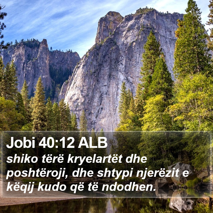 Jobi 40:12 ALB Bible Study