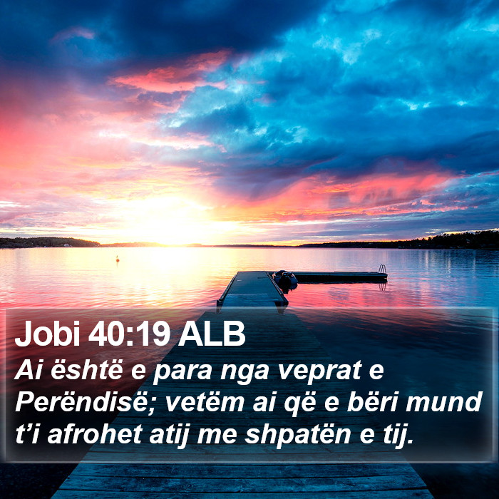 Jobi 40:19 ALB Bible Study