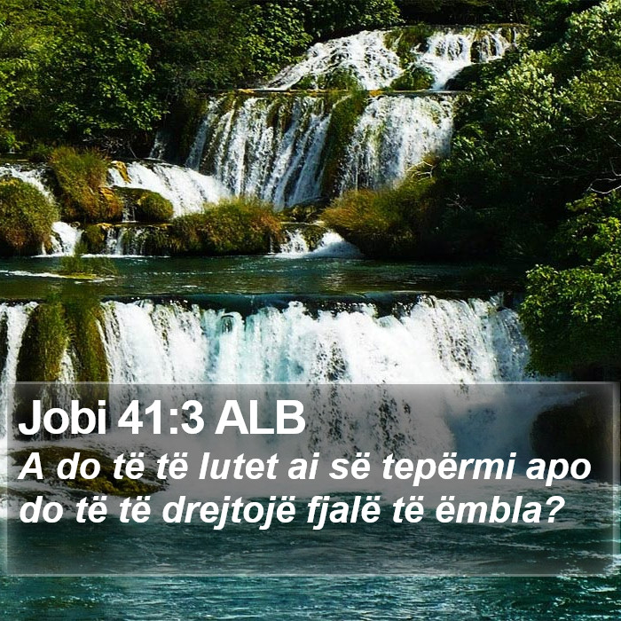 Jobi 41:3 ALB Bible Study