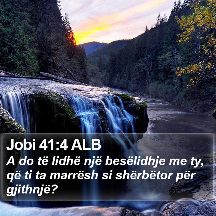 Jobi 41:4 ALB Bible Study