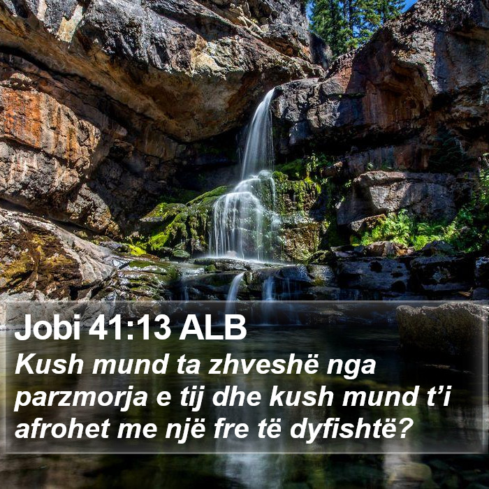 Jobi 41:13 ALB Bible Study