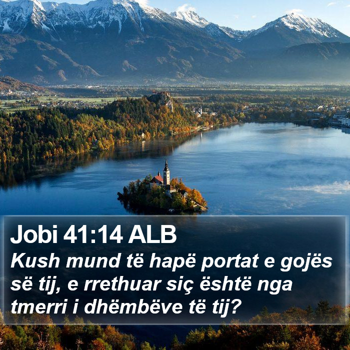 Jobi 41:14 ALB Bible Study