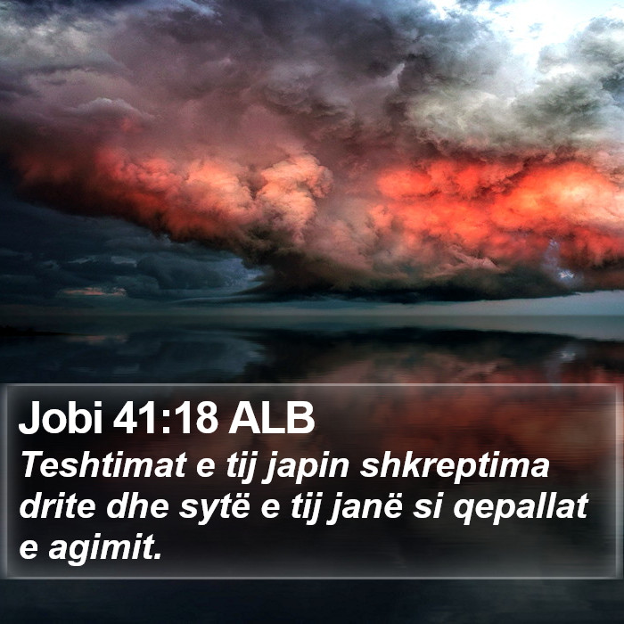 Jobi 41:18 ALB Bible Study