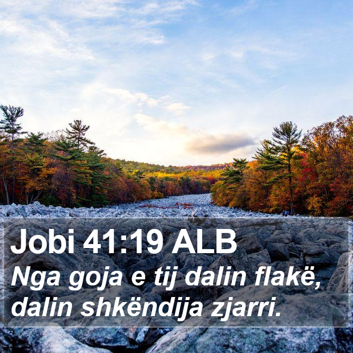 Jobi 41:19 ALB Bible Study