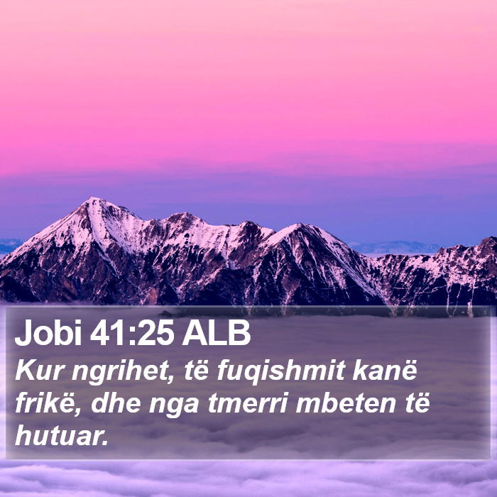 Jobi 41:25 ALB Bible Study