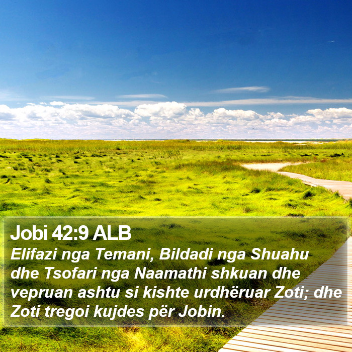 Jobi 42:9 ALB Bible Study
