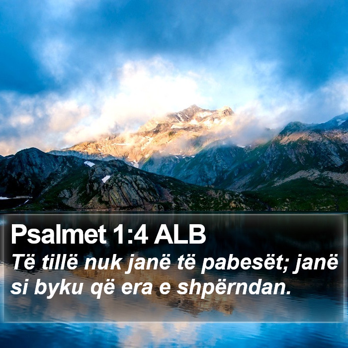 Psalmet 1:4 ALB Bible Study