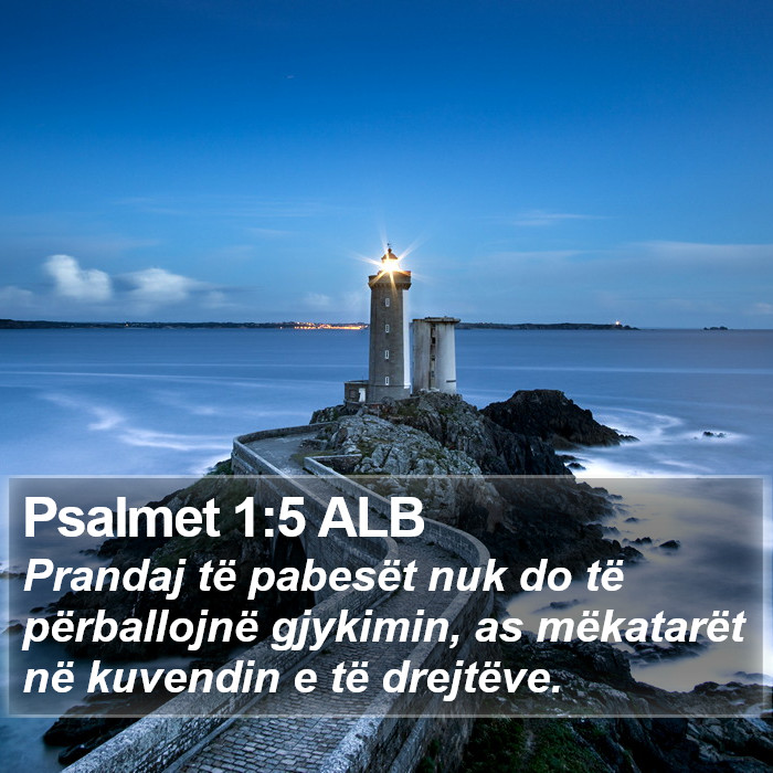 Psalmet 1:5 ALB Bible Study