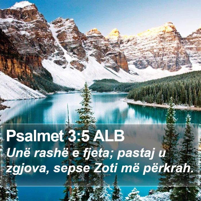 Psalmet 3:5 ALB Bible Study