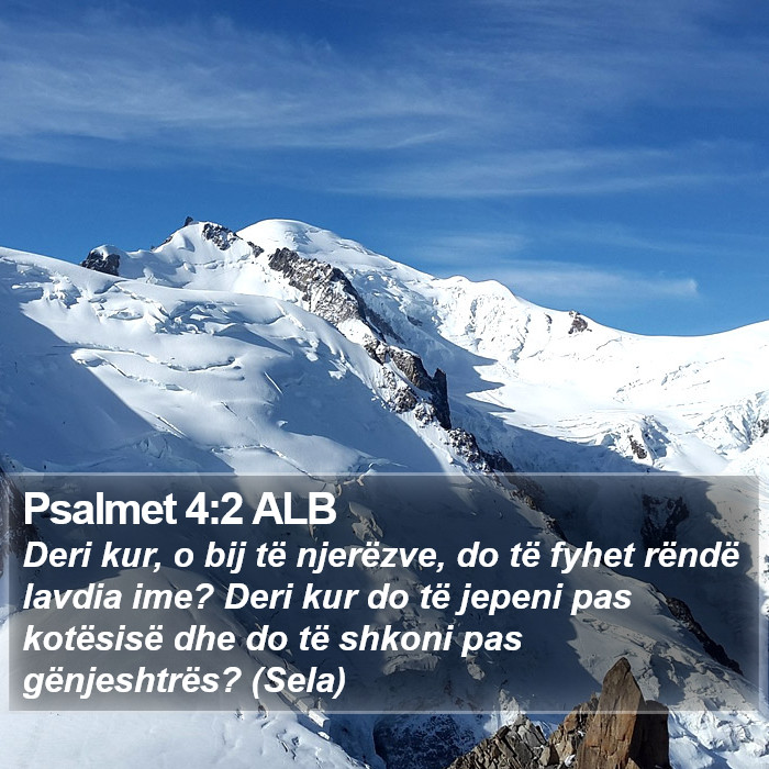 Psalmet 4:2 ALB Bible Study