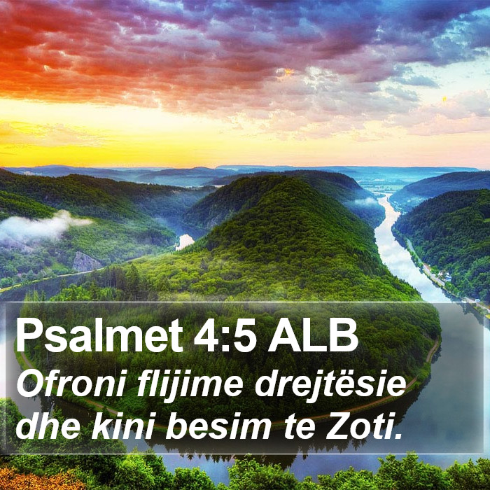 Psalmet 4:5 ALB Bible Study