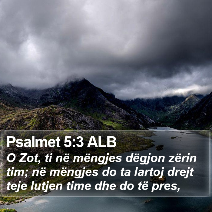 Psalmet 5:3 ALB Bible Study