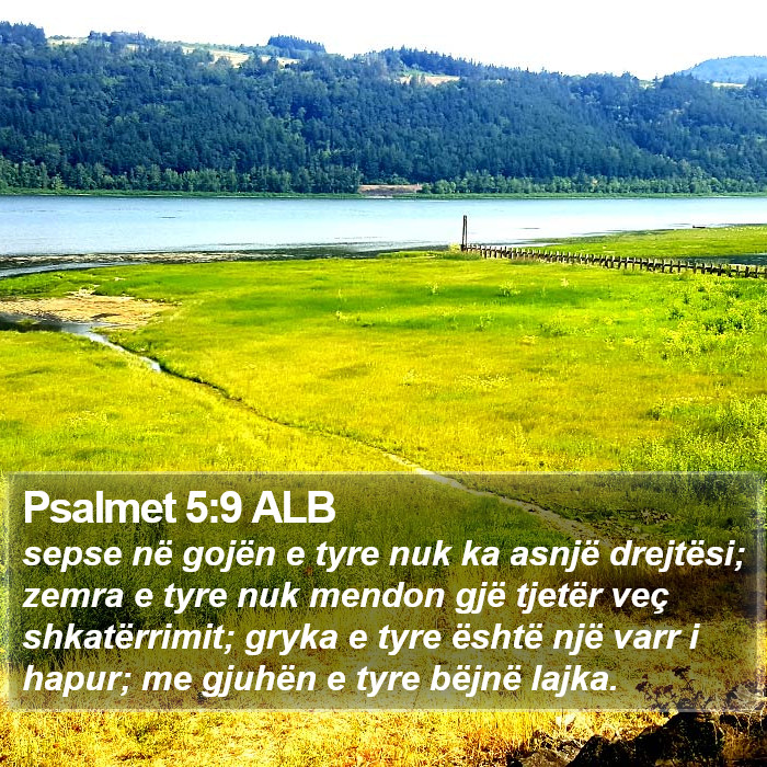 Psalmet 5:9 ALB Bible Study