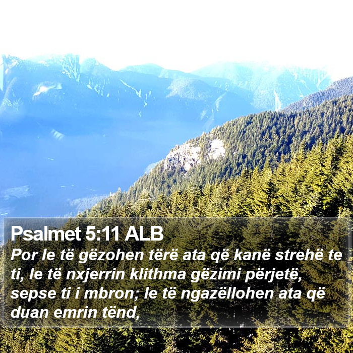 Psalmet 5:11 ALB Bible Study