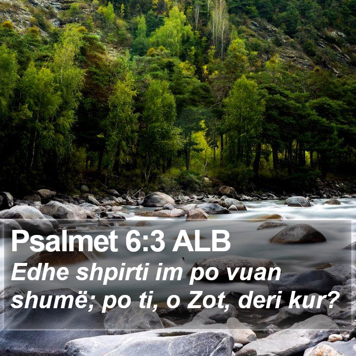 Psalmet 6:3 ALB Bible Study