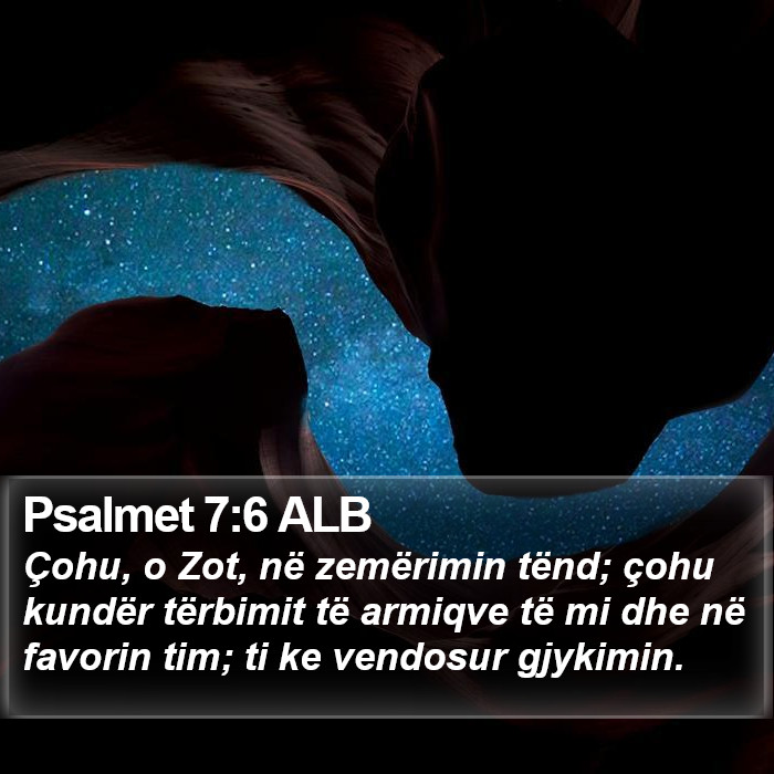Psalmet 7:6 ALB Bible Study