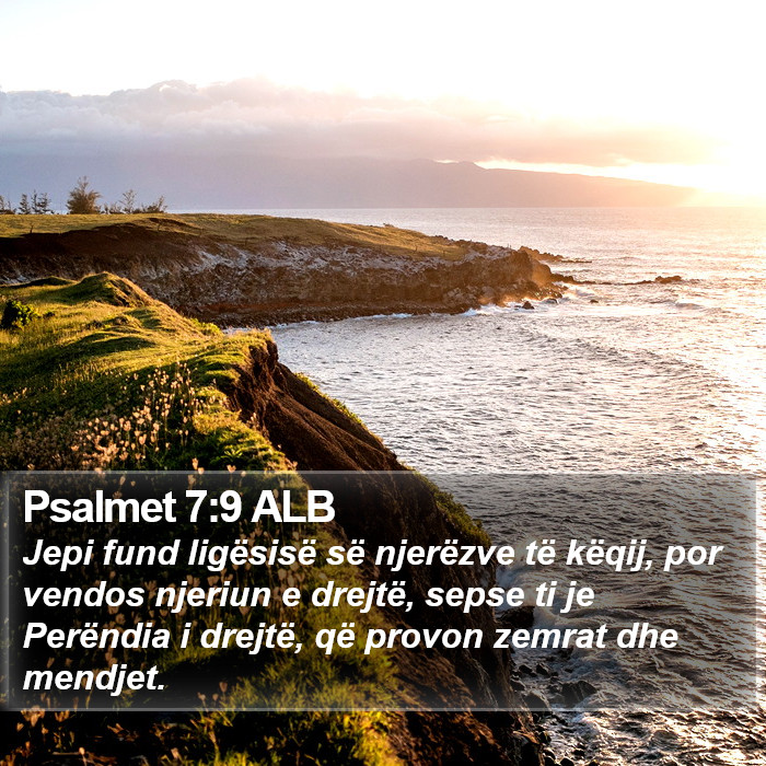 Psalmet 7:9 ALB Bible Study
