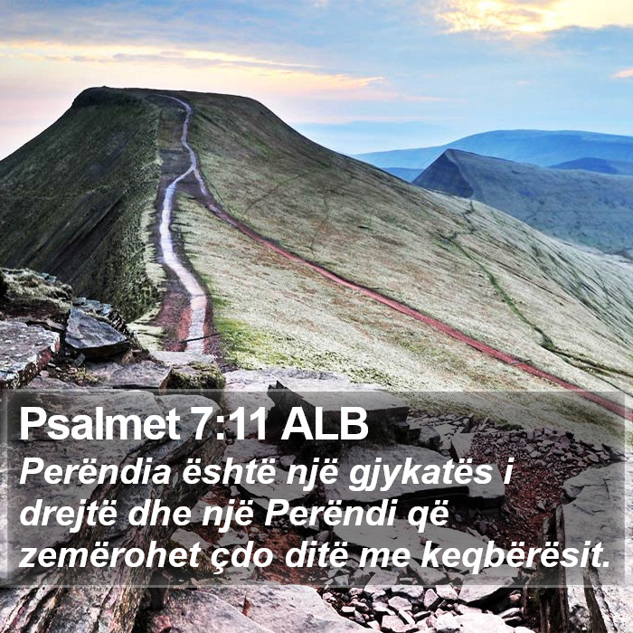 Psalmet 7:11 ALB Bible Study