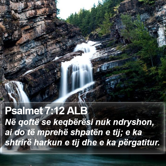 Psalmet 7:12 ALB Bible Study