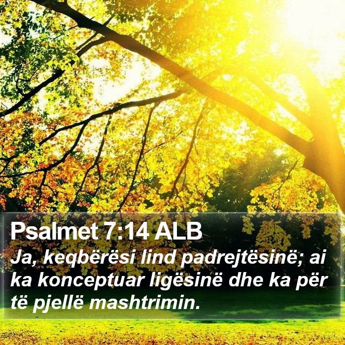 Psalmet 7:14 ALB Bible Study