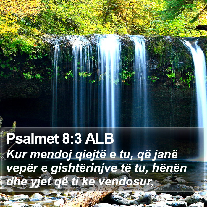 Psalmet 8:3 ALB Bible Study