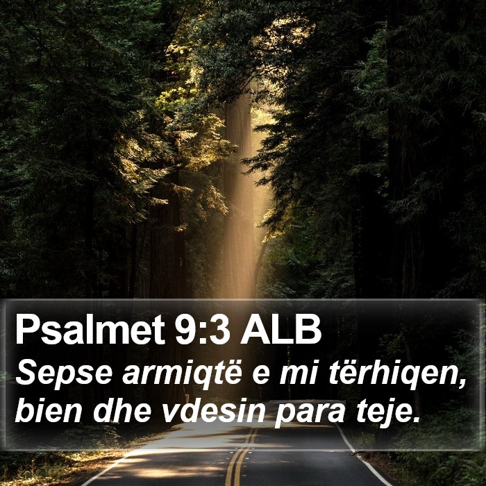 Psalmet 9:3 ALB Bible Study