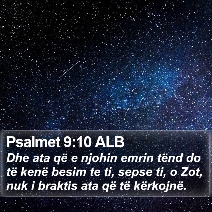 Psalmet 9:10 ALB Bible Study