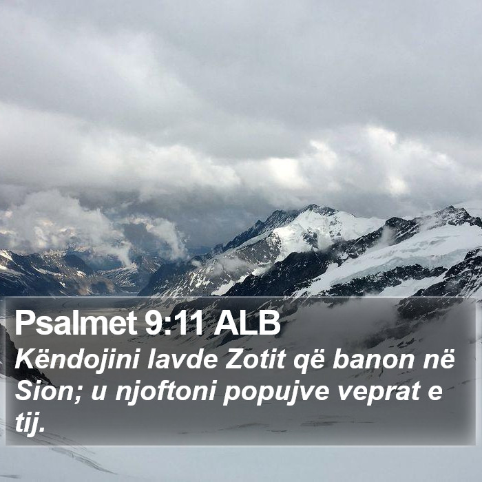 Psalmet 9:11 ALB Bible Study