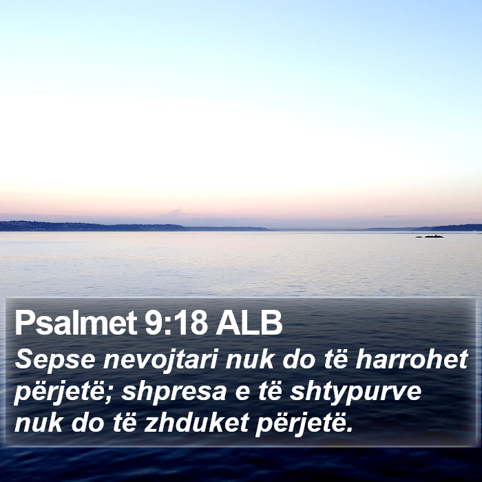 Psalmet 9:18 ALB Bible Study