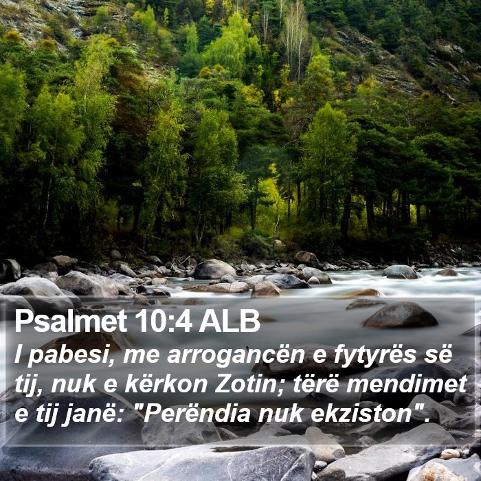 Psalmet 10:4 ALB Bible Study