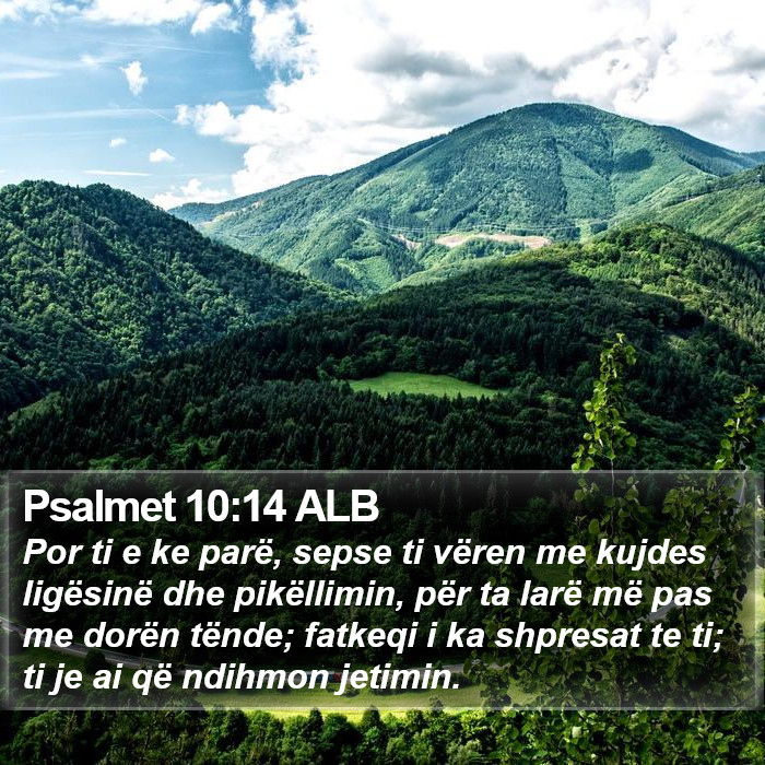 Psalmet 10:14 ALB Bible Study