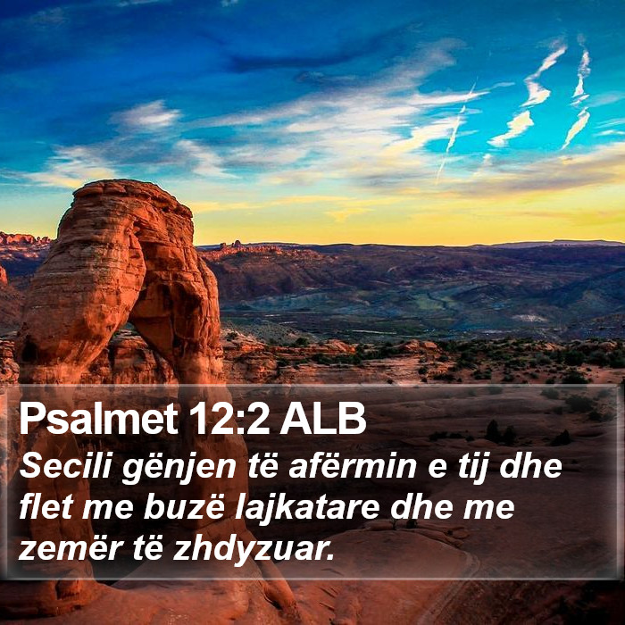 Psalmet 12:2 ALB Bible Study