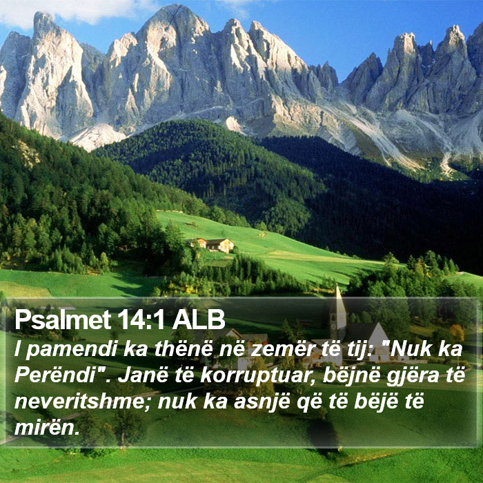 Psalmet 14:1 ALB Bible Study