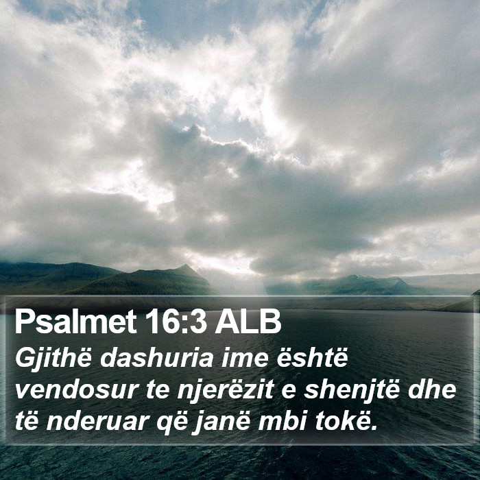 Psalmet 16:3 ALB Bible Study