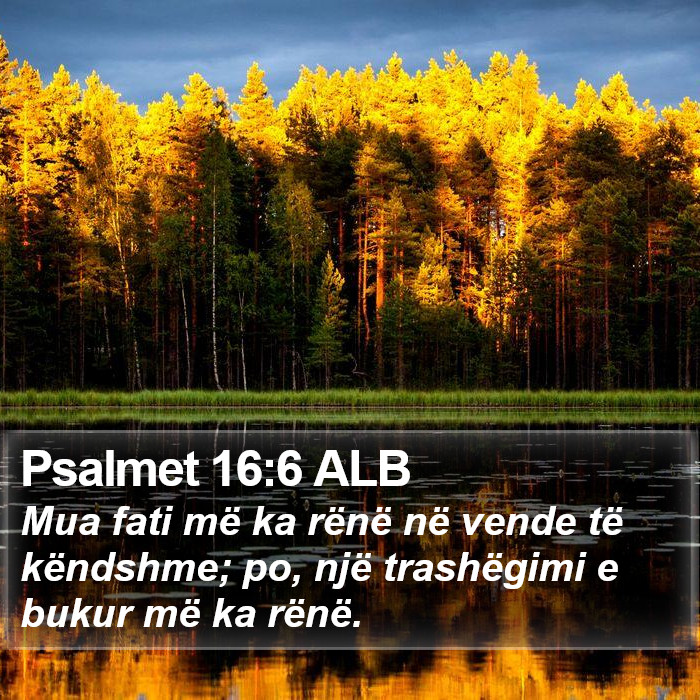 Psalmet 16:6 ALB Bible Study