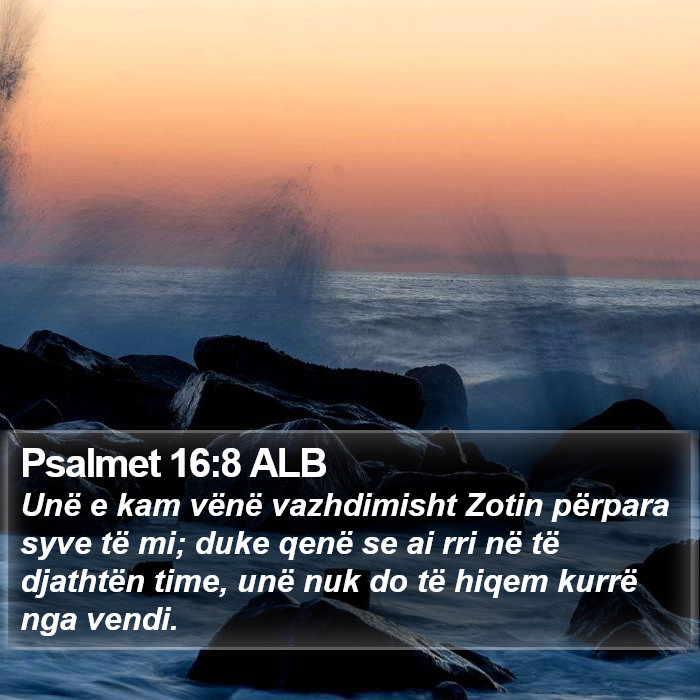 Psalmet 16:8 ALB Bible Study