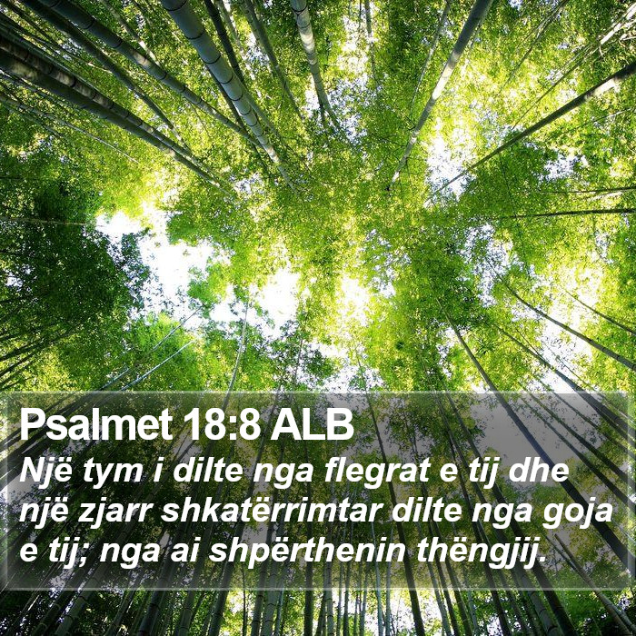 Psalmet 18:8 ALB Bible Study