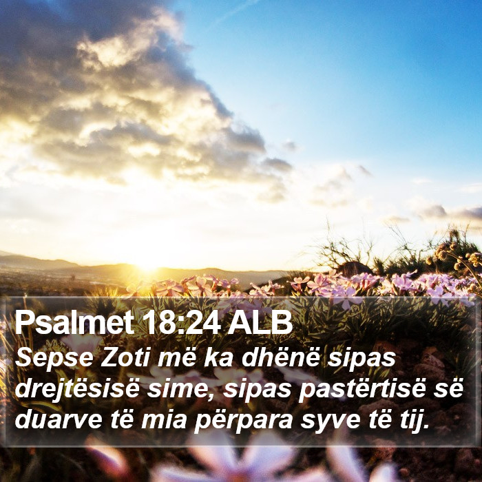 Psalmet 18:24 ALB Bible Study