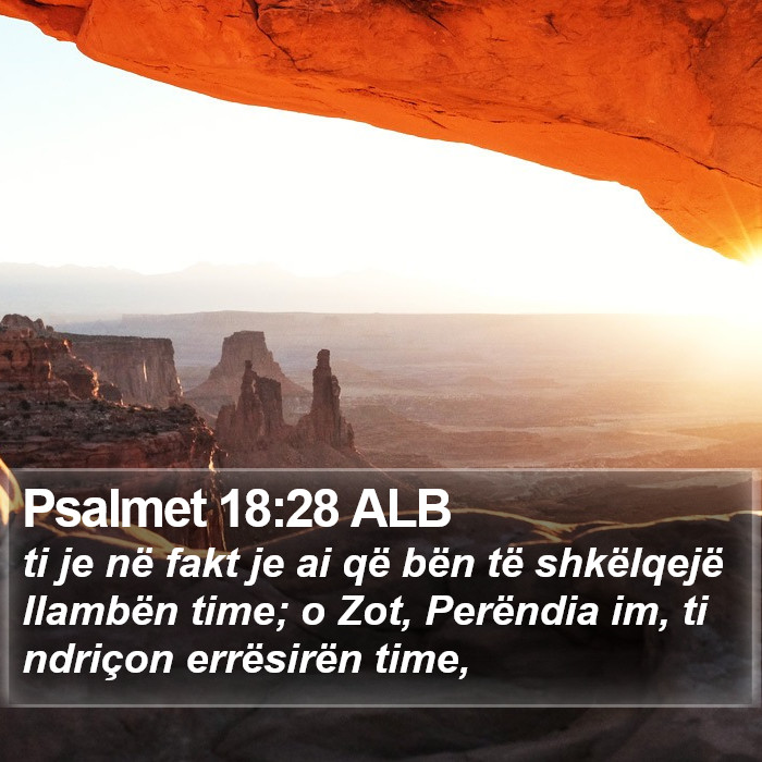 Psalmet 18:28 ALB Bible Study