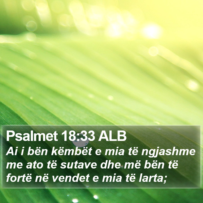 Psalmet 18:33 ALB Bible Study