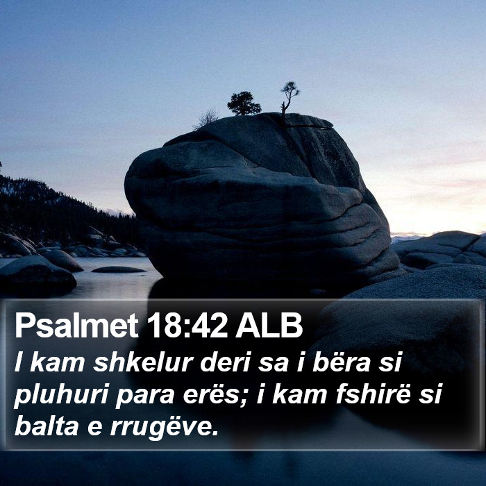 Psalmet 18:42 ALB Bible Study