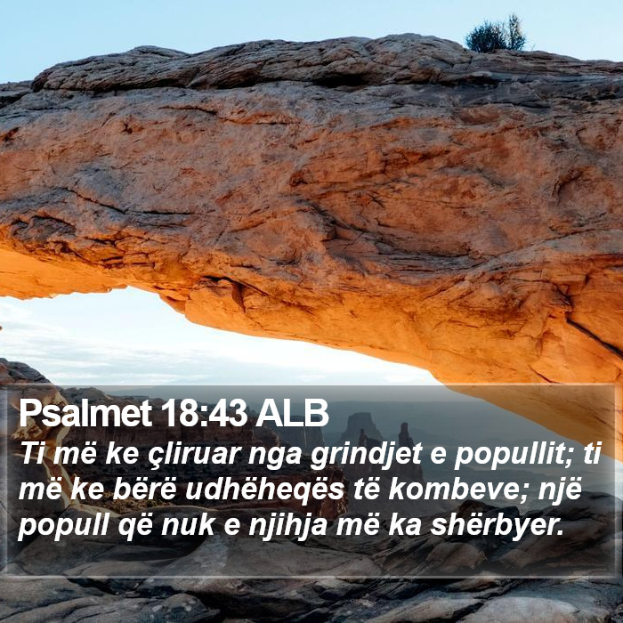 Psalmet 18:43 ALB Bible Study