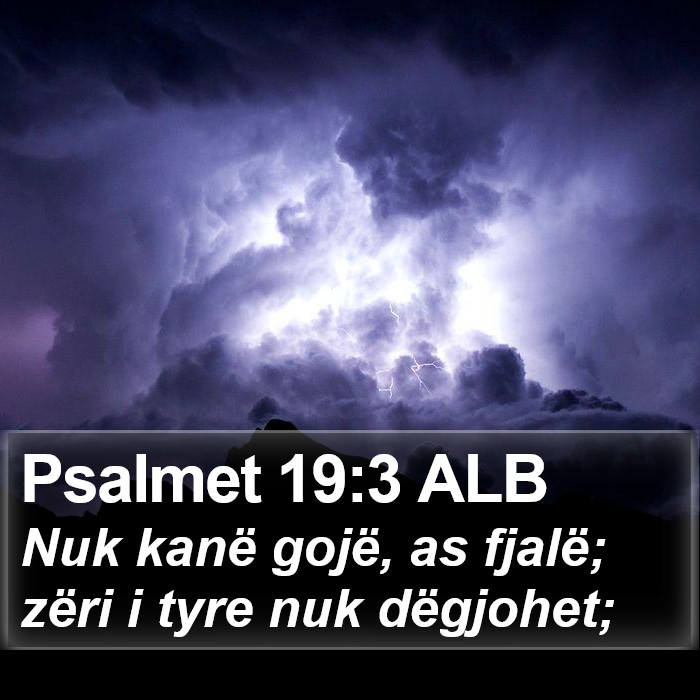 Psalmet 19:3 ALB Bible Study