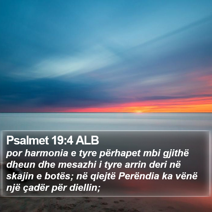 Psalmet 19:4 ALB Bible Study