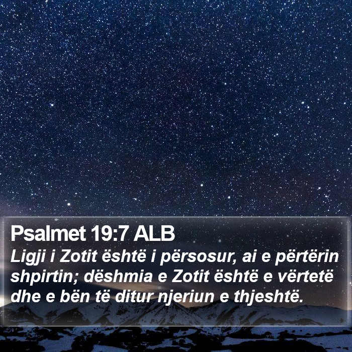 Psalmet 19:7 ALB Bible Study