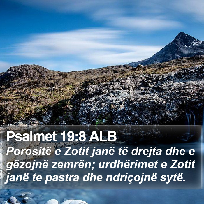 Psalmet 19:8 ALB Bible Study