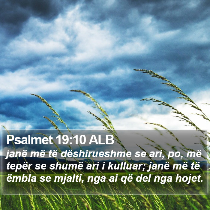 Psalmet 19:10 ALB Bible Study