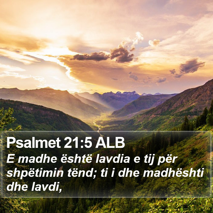 Psalmet 21:5 ALB Bible Study