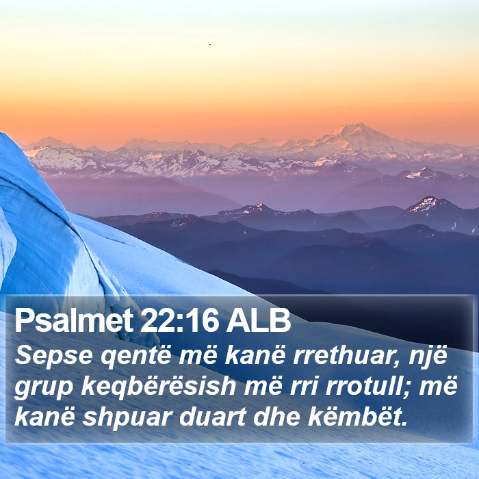 Psalmet 22:16 ALB Bible Study